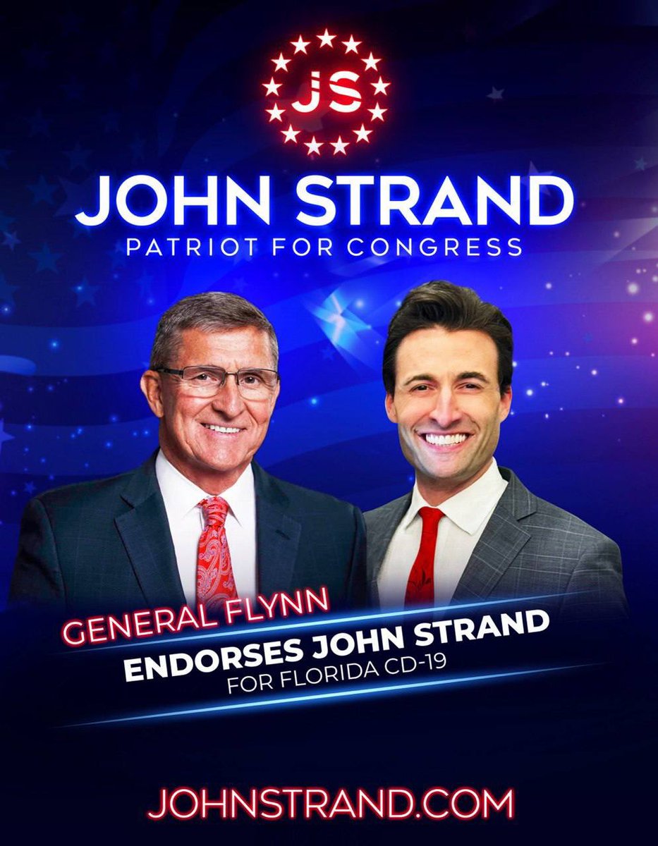 General Michael Flynn endorses John Strand