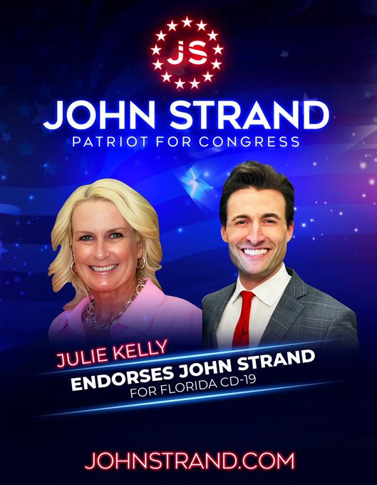 Julie Kelly endorses John Strand