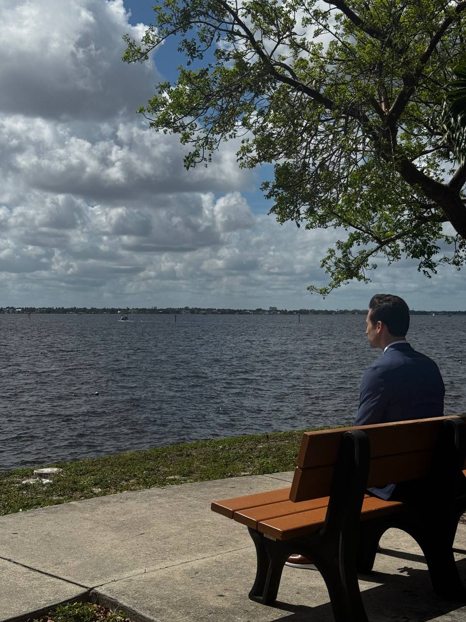 John Strand on the waterfront