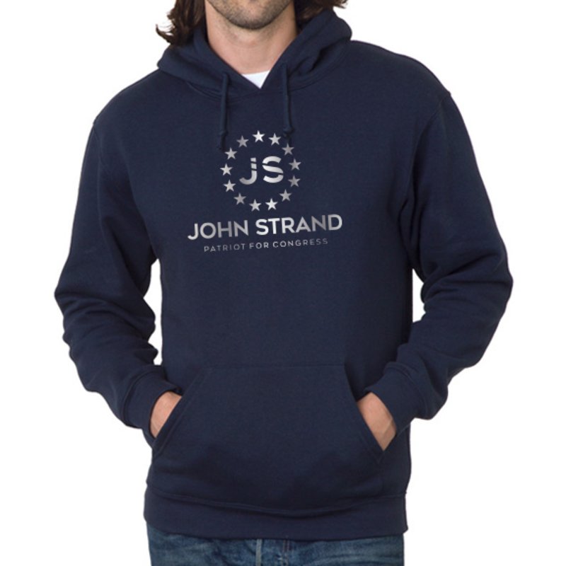 John Strand navy hoodie